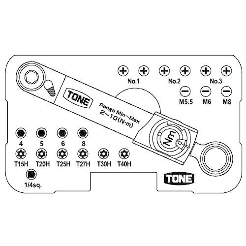 トネ(TONE) トルクビットラチェットセット TBS20 ビット差込 10N・m 内容21点｜le-ciel-3rd-store｜03