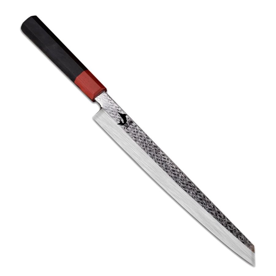 漁川 柳刃包丁 切付型(剣型)刺身包丁 【10Cr15MoV鋼】 【刃渡 漁川 柳刃包丁 切付型(剣型)刺身包丁 【10Cr15MoV鋼】 【刃渡