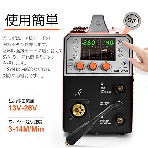 HITBOX MIG 250A 半自動溶接機 100V・200V兼用MIG溶接機250A