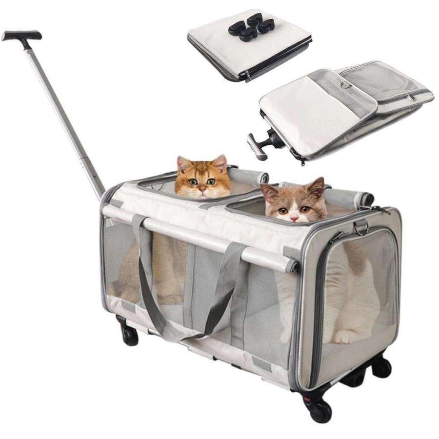 Aikenn ペットキャリーカート 犬猫兼用 キャリーコンテナ 3WAY 分離で 