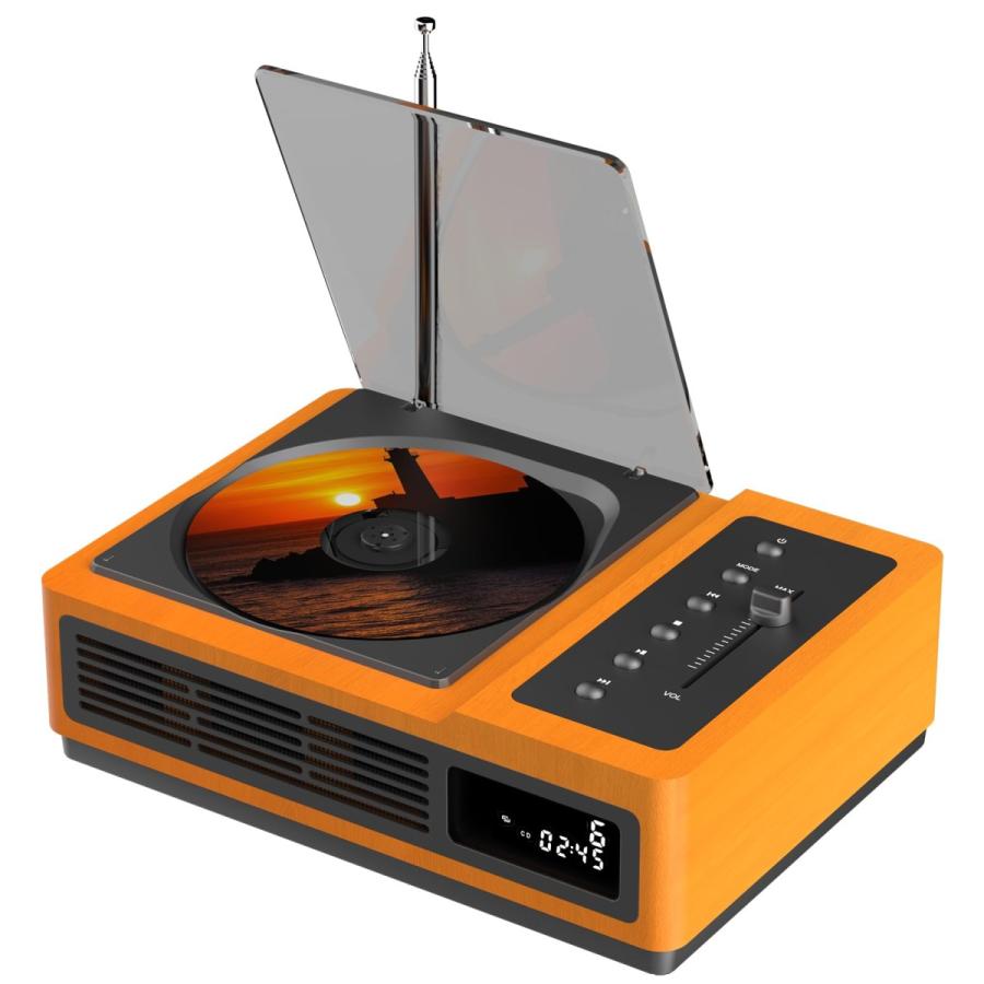 Color:ブラウン Thinkya CDプレーヤー Bluetooth受信&送信 2.1 Color:ブラウン Thinkya CDプレーヤー Bluetooth受信&送信 2.1