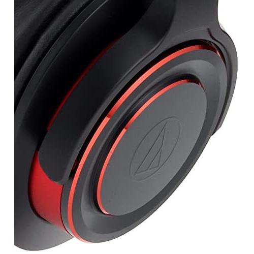 audio-technica SOLID BASS ノイズキャンセリングワイヤレスヘッドホン 重低音 ハイレゾ音源対応 最大30時間再生 ブラックレッド ATH-WS990BT BRD 