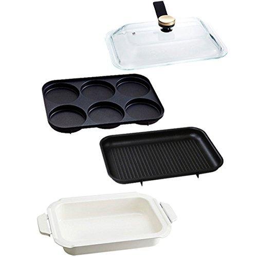 高級ブランド Bruno コンパクトホットプレート オプションコンプリートセット 鍋 マルチ グリル グラスリッド おしゃれ かわいい 幅約40cm Boe021 ホットプレート Cienciadigitaleditorial Com