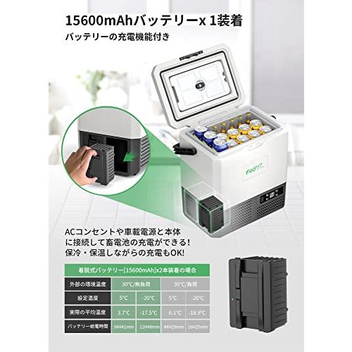 自動車 F40C4TMP 車載冷蔵庫 15L ポータブル冷蔵庫 【1つバッテリー 