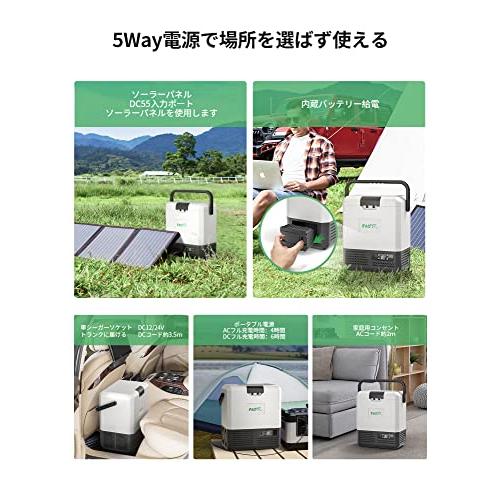 F40C4TMP 車載冷蔵庫 15L ポータブル冷蔵庫 【1つバッテリー内蔵・充電