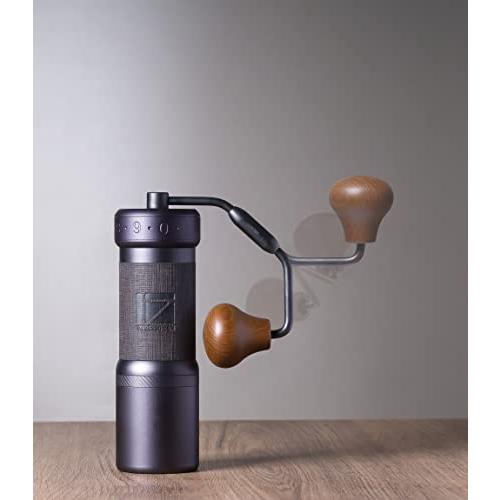 全商品オープニング価格！1Zpresso K-Ultra 手挽きコーヒーミル アイロングレー 清掃しやすい 均一性持つ 折り畳み式 臼式 グラインダー  ステンレス刃 外部調整 挽き目調整可能