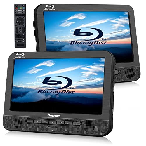 NAVISKAUTO ヘッドレストモニター 2台 ブルーレイプレーヤー