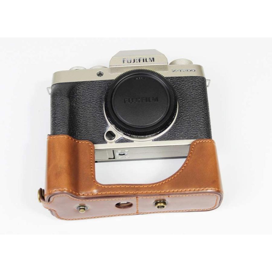 Fujifilm Fuji 富士 PEN X-T200 カメラケース カメラカバー カメラバッグ カメラホルダー、KOOWL手作りのレザ｜le-coeur-online｜06