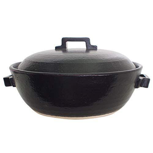 マルヨシ陶器 おしゃれ セラミック加工 Ih 土鍋 Style Black キッチン 台所用品 Ih 8号 黒
