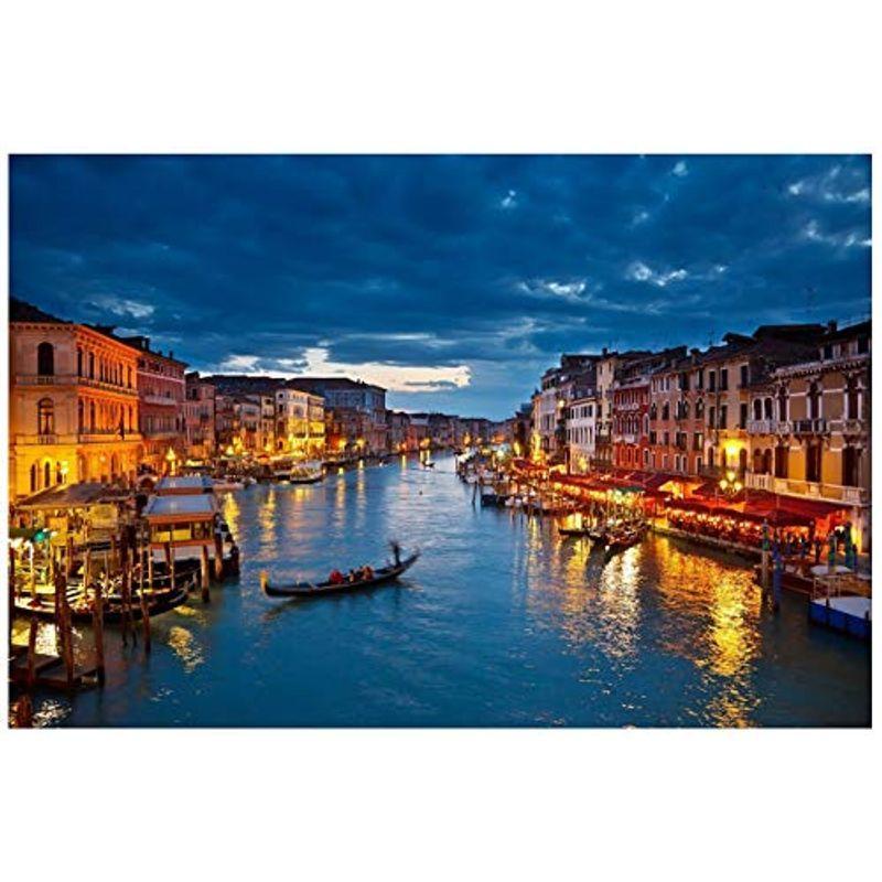 Potooart 水の都ヴェネツィア ポスター キャンバス絵画 自然風景 印刷絵画 写真 風景画 壁掛け絵画 現代 装飾画 インテリア (水