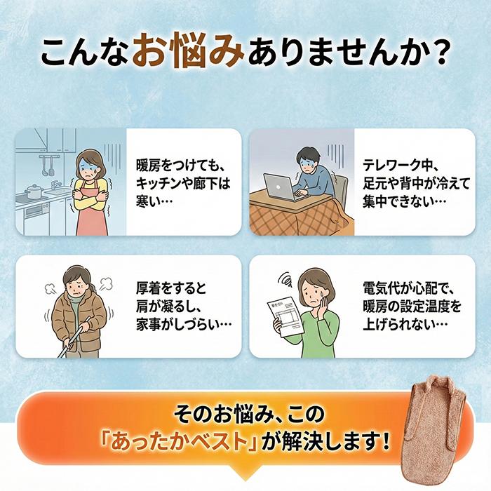 ＼袖なしが動きやすい／極暖 あったかベスト ねこはんてん レディース 部屋着 暖かい ルーム ベスト 着る毛布 袖なし ねこ 半纏 あったか グッズ 冷え 防寒 対策 | アルファックス | 02
