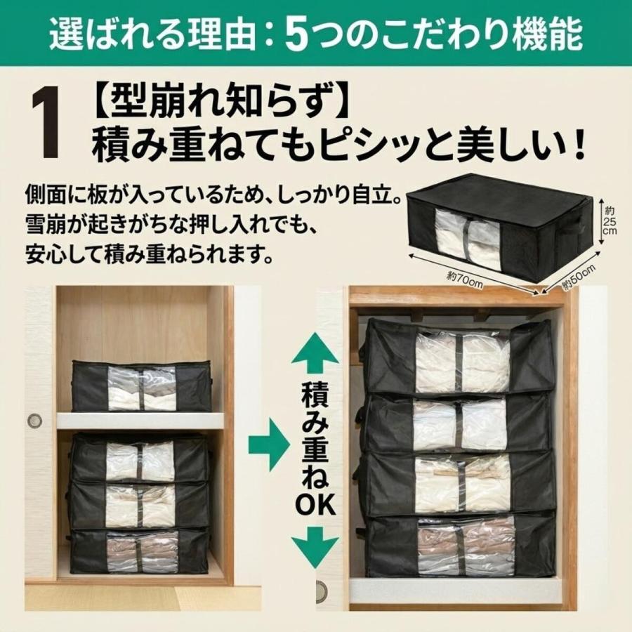 圧縮 収納ケース ゆとり 布団用 シングル 圧縮袋 布団 収納 ケース