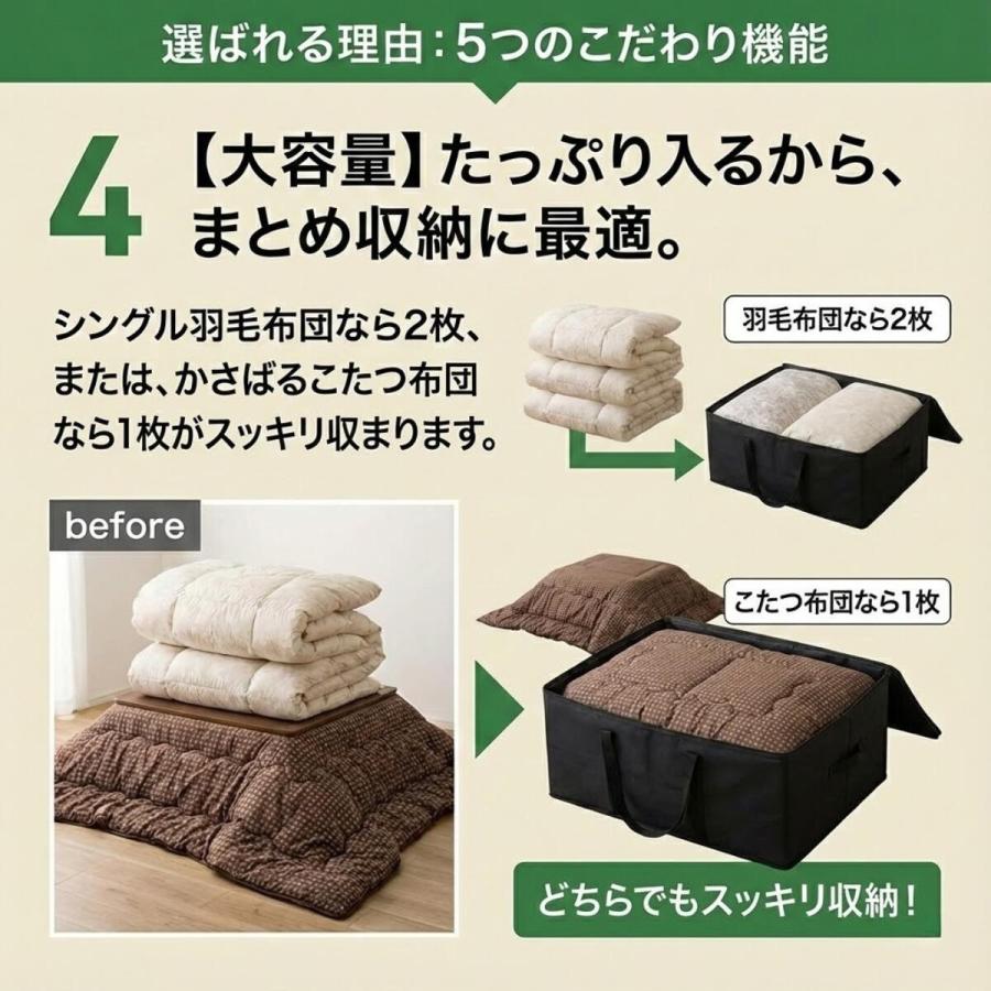 圧縮 収納ケース ゆとり 布団用 シングル 圧縮袋 布団 収納 ケース