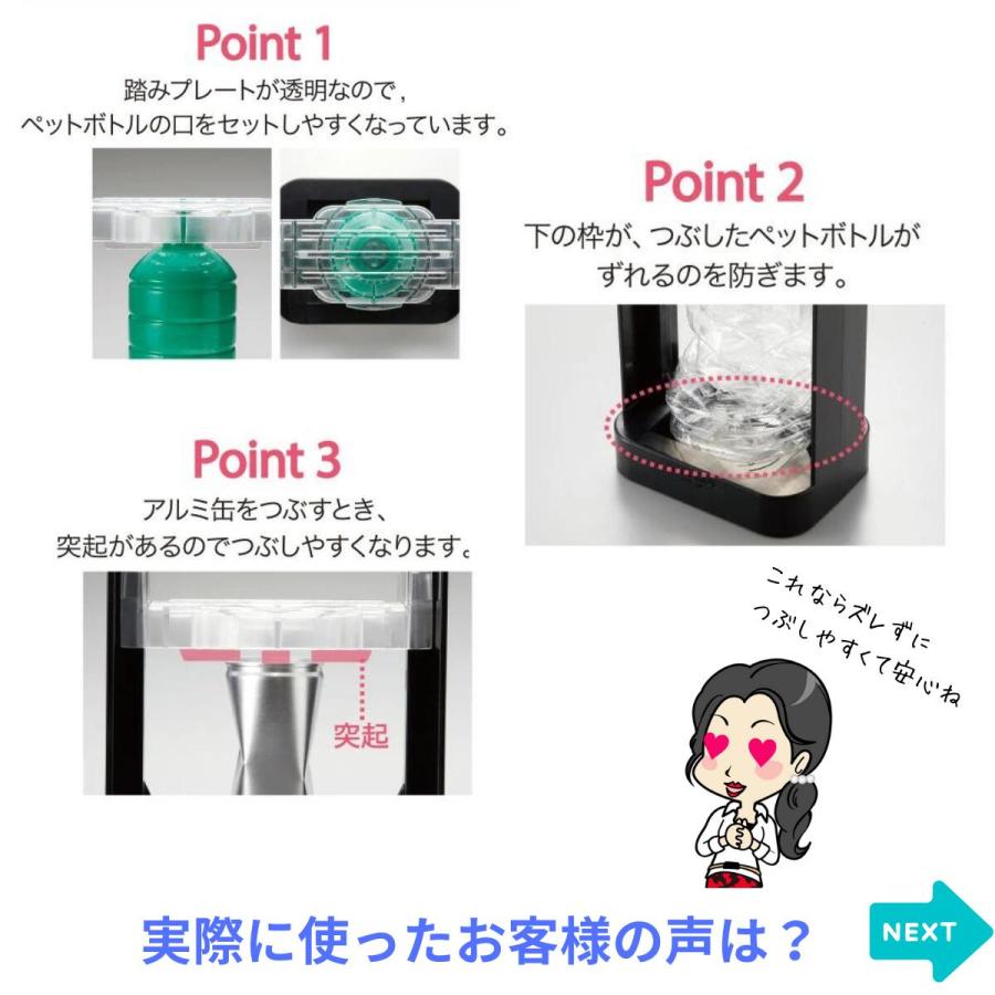 ペットボトルつぶし機 APE-40 空き缶 つぶし機 ペットボトル アルミ缶