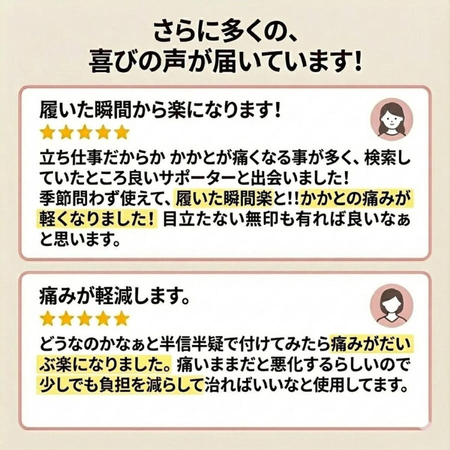 かかとが痛い時の サポーター 2枚入 1足組 かかと クッション 衝撃吸収 保護 綿混 かかとサポーター ソックス 踵 サポート 靴下 男女兼用 かかとケア | ブランド登録なし | 08