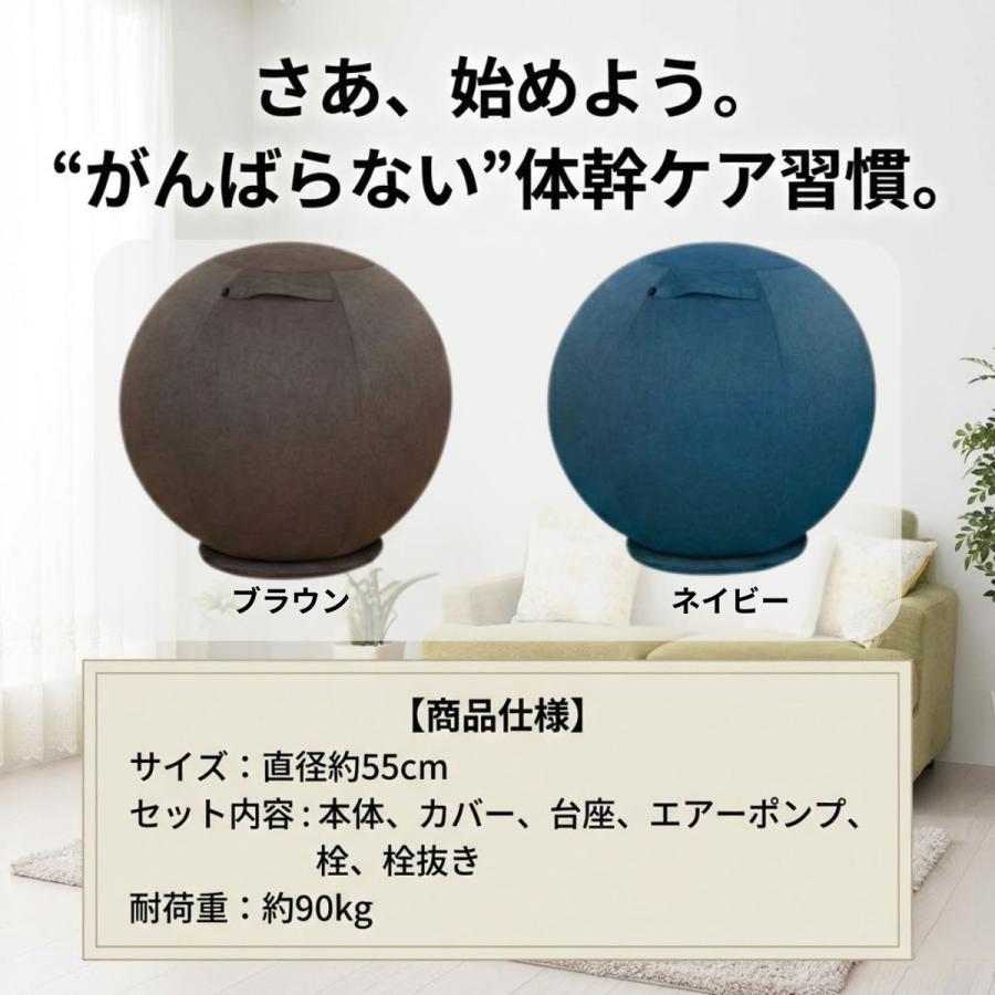 バランスボール 椅子 体幹バランス エクサボール 約55cm 体幹