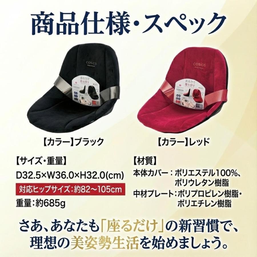 コシオスプレミアム cosios premium クッション ハイバック 腰 骨盤