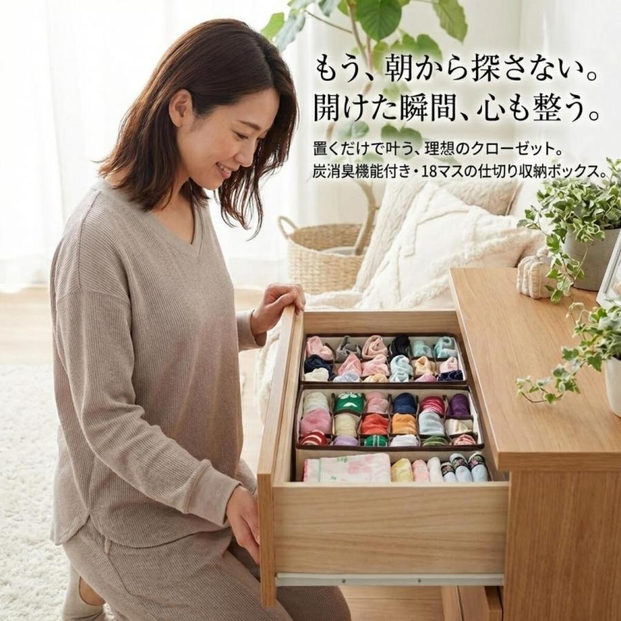 シェシェ仕切り付き収納ボックス シェシェ仕切り付き収納ボックス 【公式通販】