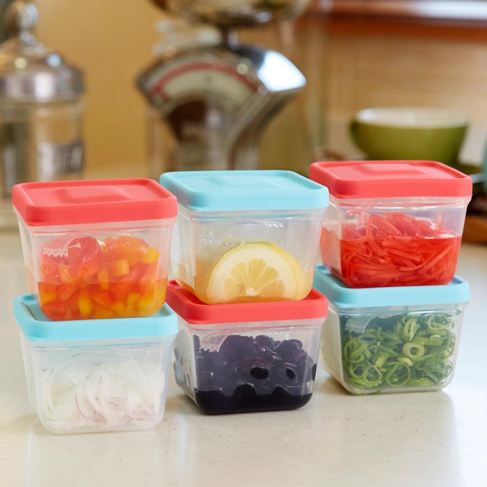 ふたがトングになる 保存容器 175ml 2個組 トング付き 食品 保存 容器