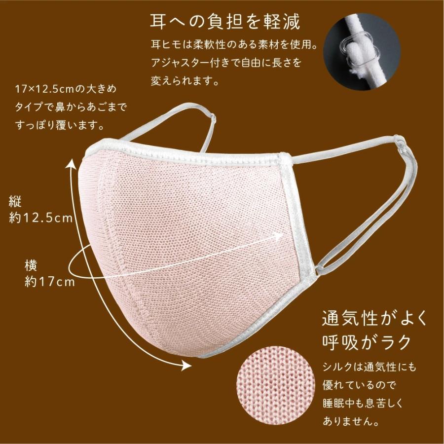 アルファックス おやすみマスク 就寝用 喉 乾燥 対策 潤い シルク 