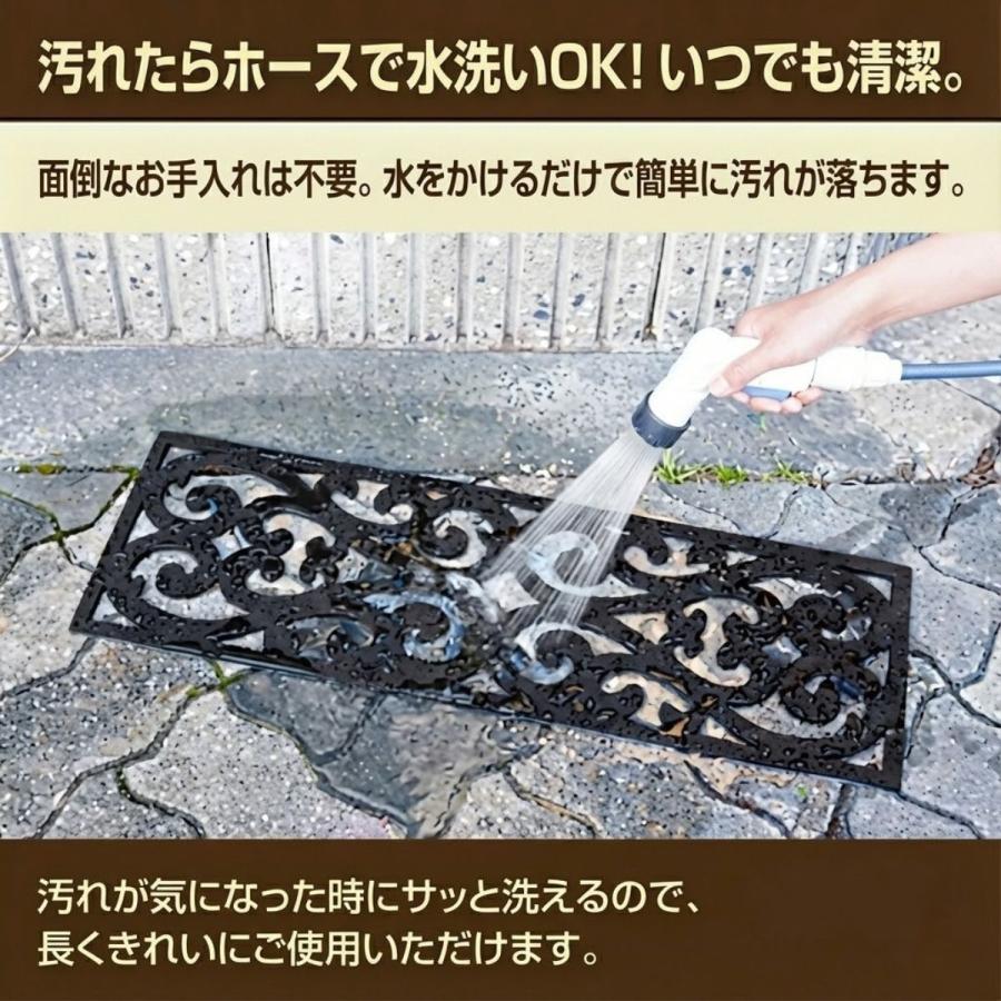 【２枚セット】JRゴムマット・レンガ色（外階段用）美品・中古 楽天市場】2枚セット 階段マット 屋外 約25×75cm 玄関マット
