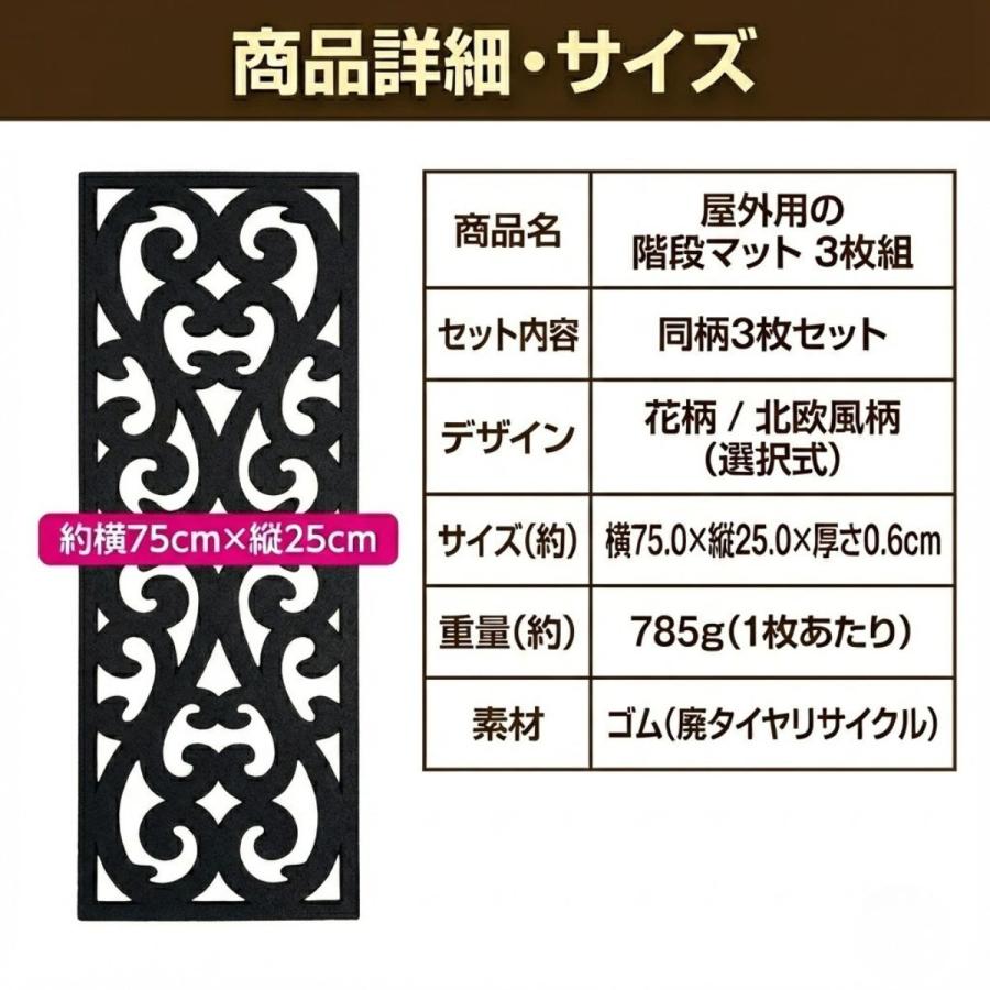 【２枚セット】JRゴムマット・レンガ色（外階段用）美品・中古 楽天市場】2枚セット 階段マット 屋外 約25×75cm 玄関マット