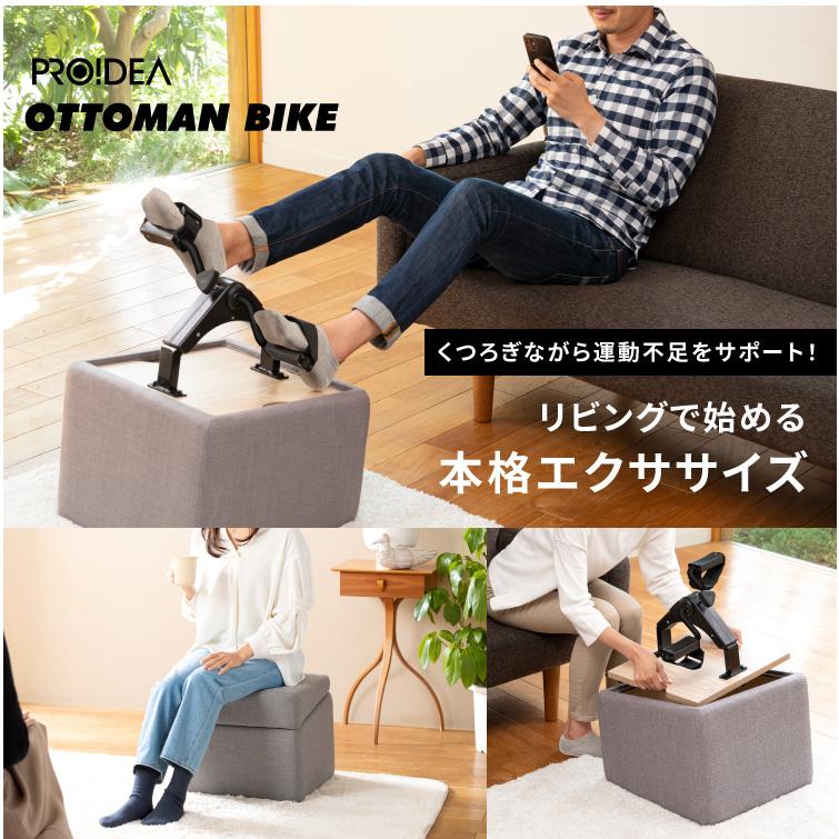 ミニフィットネスバイク スツール 家庭用 小型 ルームサイクル エアロバイク サイクル運動 自転車こぎ 健康器具 高齢者 足こぎ ペダル 足 リハビリ オットマン | ドリーム | 12