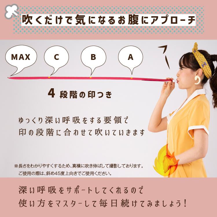 ＼TVで紹介／腹式呼吸 エクササイズ ロングピロピロ 吹き戻し 腹式呼吸 ダイエット ロングブレス ピロピロ笛 表情筋 小顔 くびれ ウエスト 下腹 お腹 引き締め | PROIDEA | 06