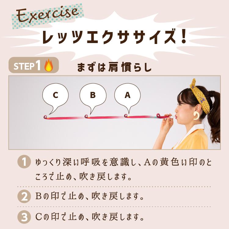 ＼TVで紹介／腹式呼吸 エクササイズ ロングピロピロ 吹き戻し 腹式呼吸 ダイエット ロングブレス ピロピロ笛 表情筋 小顔 くびれ ウエスト 下腹 お腹 引き締め | PROIDEA | 07