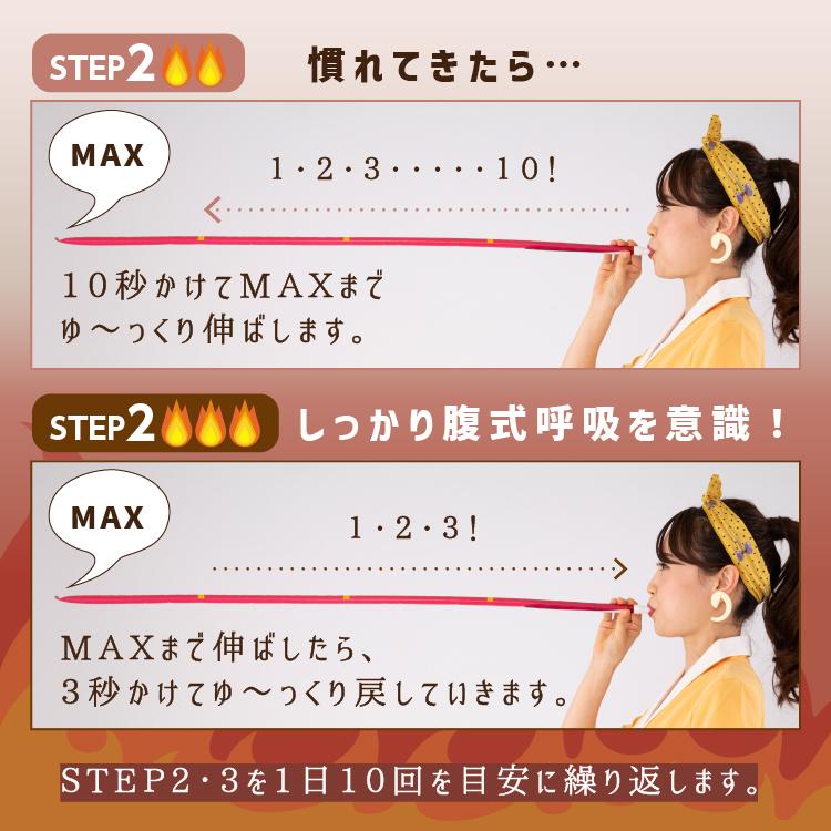 ＼TVで紹介／腹式呼吸 エクササイズ ロングピロピロ 吹き戻し 腹式呼吸 ダイエット ロングブレス ピロピロ笛 表情筋 小顔 くびれ ウエスト 下腹 お腹 引き締め | PROIDEA | 08