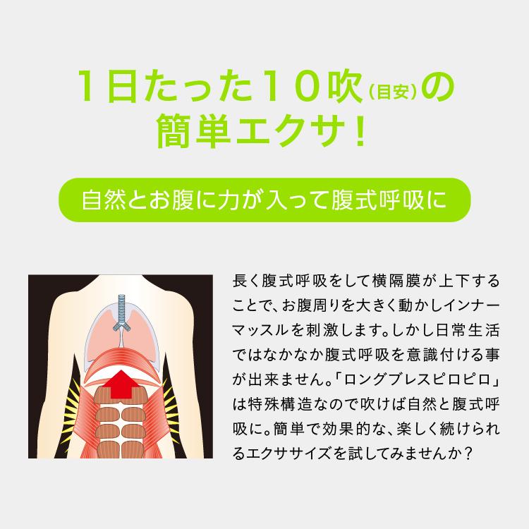 腹式呼吸エクサ ロングピロピロ スーパーストロング 腹式呼吸 ダイエット 器具 ロングブレス ピロピロ笛 吹き戻し 下腹 エクササイズ 筋トレ 腹筋 爆買 | PROIDEA | 05