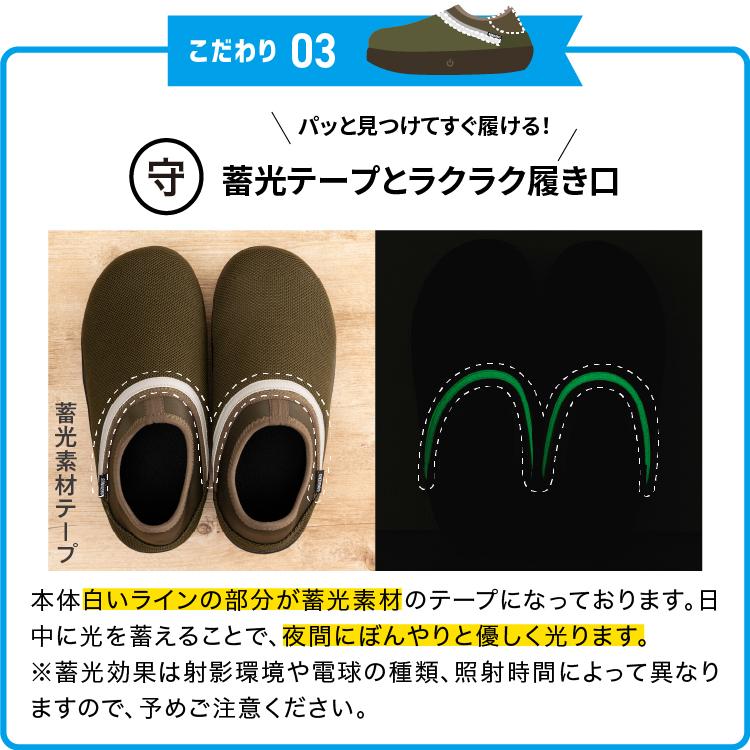 ドリーム 光って安心 ソナエノ 防災ライトルームシューズ 防災