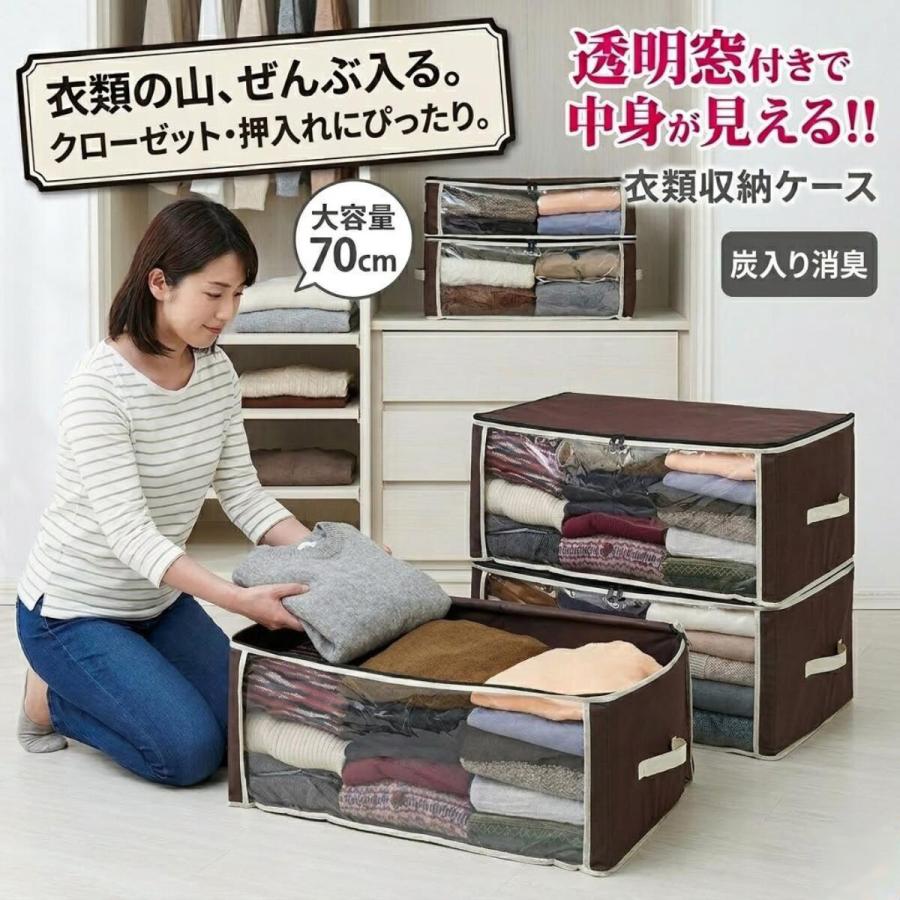 アイメディア 炭入り消臭 衣類収納ケース 衣類 収納 ボックス ケース