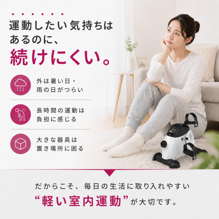 ミニフィットネスバイク 家庭用 小型 ルーム サイクル 運動 エアロ