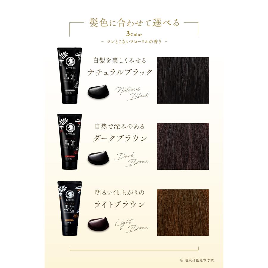 アイメディア プロシア 馬油 ヘアカラー トリートメント 白髪染め