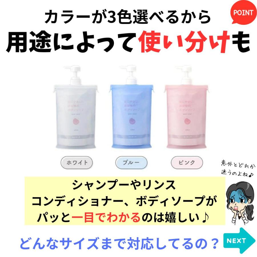 アイメディア ＼詰め替えラクラク／袋ごと シャンプーボトル 詰め替え