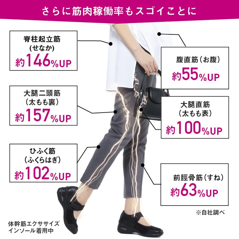 体幹筋エクサ インソール ツインボール 履くだけ ダイエット 中敷き 極