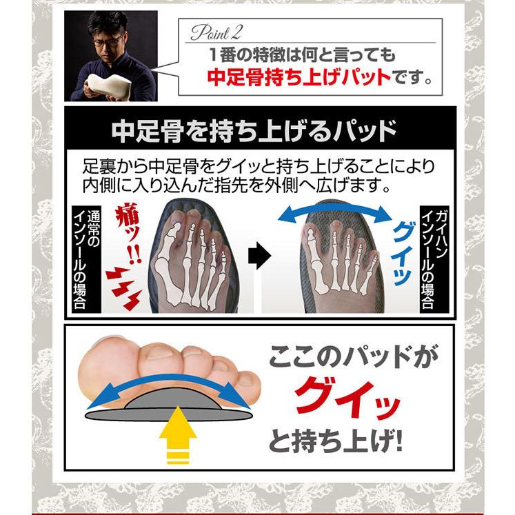 ガイハンインソール 外反母趾対策 22.0cm〜25.5cm 男女兼用 靴 中敷き インソール 中足骨 パッド レディース メンズ がいはんぼし 補正 フットケア | ブランド登録なし | 04