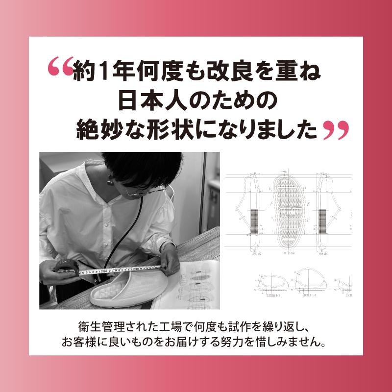 家事サボ スリッパ 室内 レディース M/L 腰痛 膝痛 対策 疲れにくい 室内履き 足裏アーチ 体圧分散インソール 軽量 幅広 甲高 サボ リカバリー サンダル｜le-cure｜20