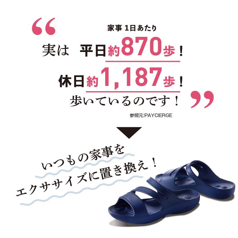 ＼軽くて履きやすい／パワースリムサンダル M/L レディース 体幹トレーニング サンダル ダイエット 健康 下腹 猫背 姿勢 矯正 家事 室内履き オフィス 軽量 静か｜le-cure｜13