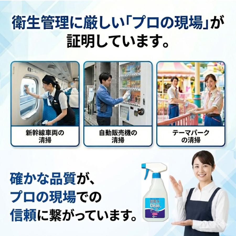 超電水 超電水クリーンシュ シュ Lボトル 500ml 電解水 除菌 洗浄