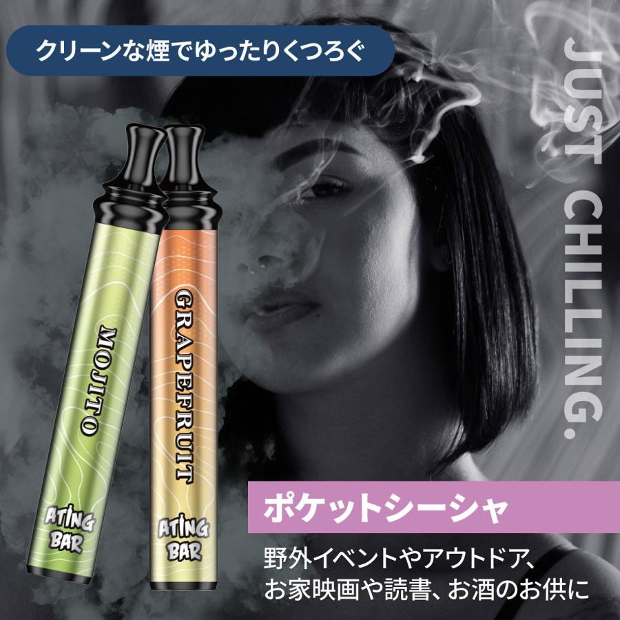 ＼味、吸い心地よし／ポケット シーシャ 持ち運び 本体 フレーバー 使い捨て ATING BAR エイティングバー スマート 携帯 モバイル 光る 水蒸気タバコ 禁煙グッズ | ブランド登録なし | 18