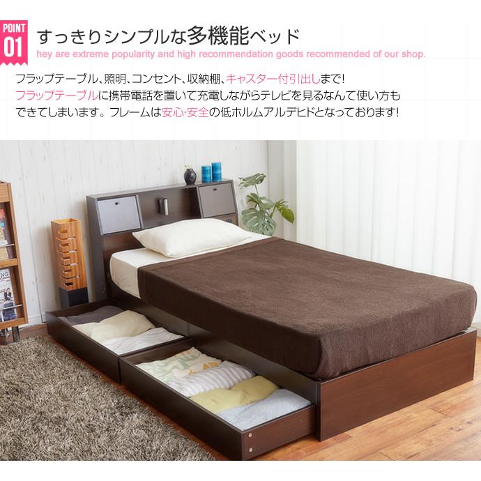 オンラインストア早割 収納付きベッド シングルベッド マットレスセット チェストベッド 宮棚付 幅101cm 奥行216cm 高さ65cm おしゃれ おすすめ 北欧 シングル ベッドセット 新作 Www Nufcblog Co Uk