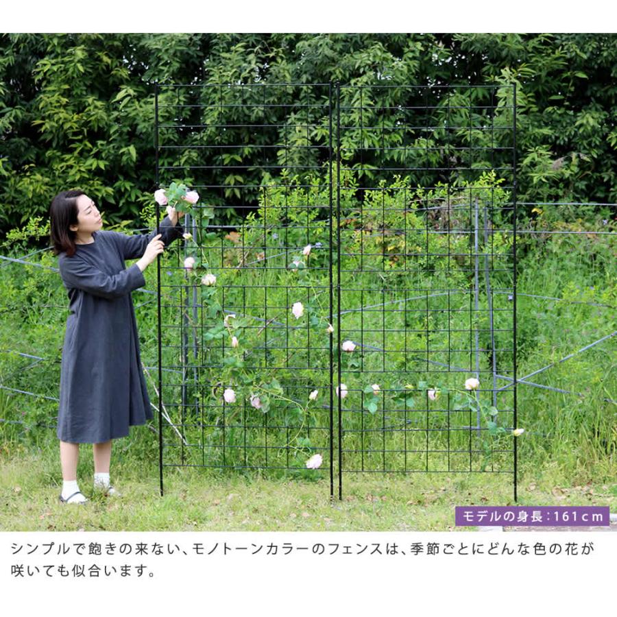 アイアンフェンス 単品 幅88.5cm 厚さ1.3cm 高さ226cm ガーデニング