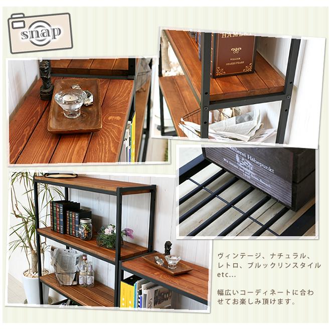 アクタス 木製ラック 棚 4段 ナチュラル Amazon｜天然 木製 ラック 【 4段 43×96×27cm】 棚 ナチュラル