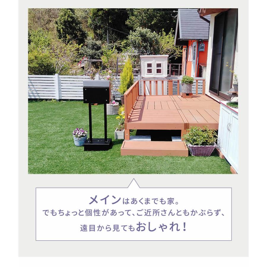 郵便ポスト スタンドタイプ 前開き 配達ポスト 受け取りポスト 鍵付き