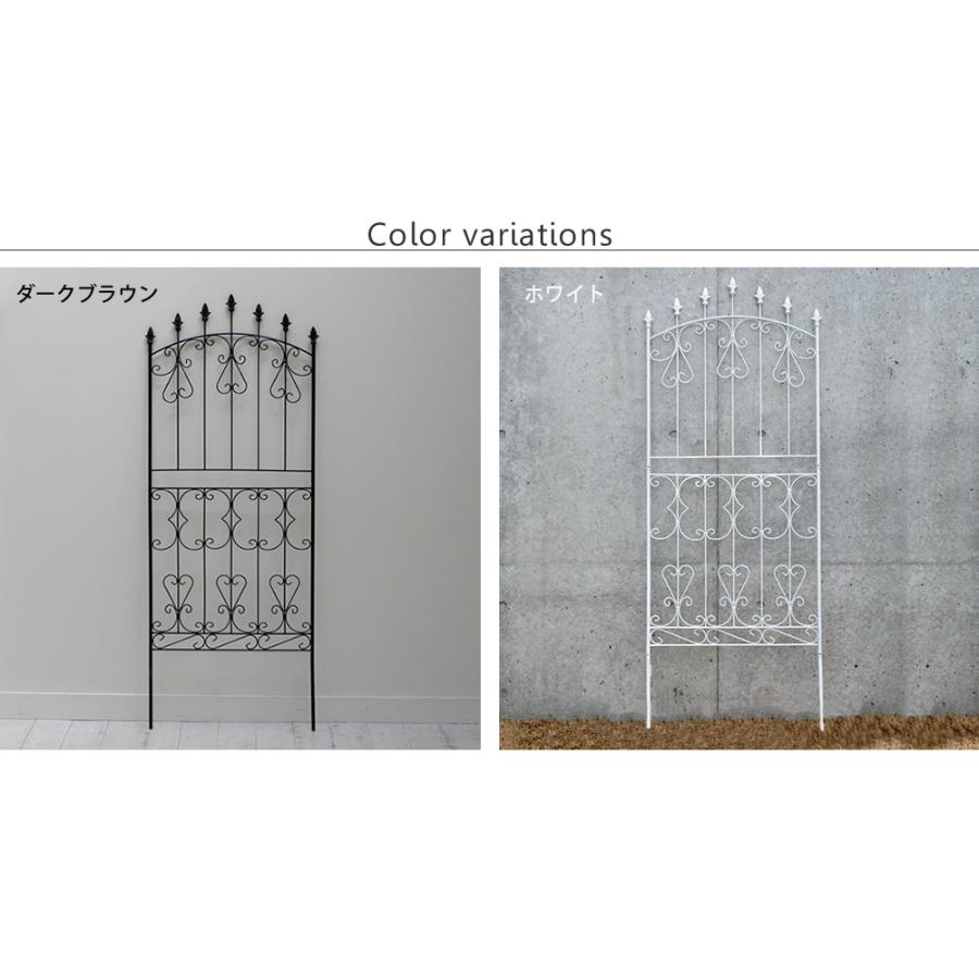 ガーデンフェンス アイアンフェンス 4枚セット ロータイプ 幅62cm 高さ