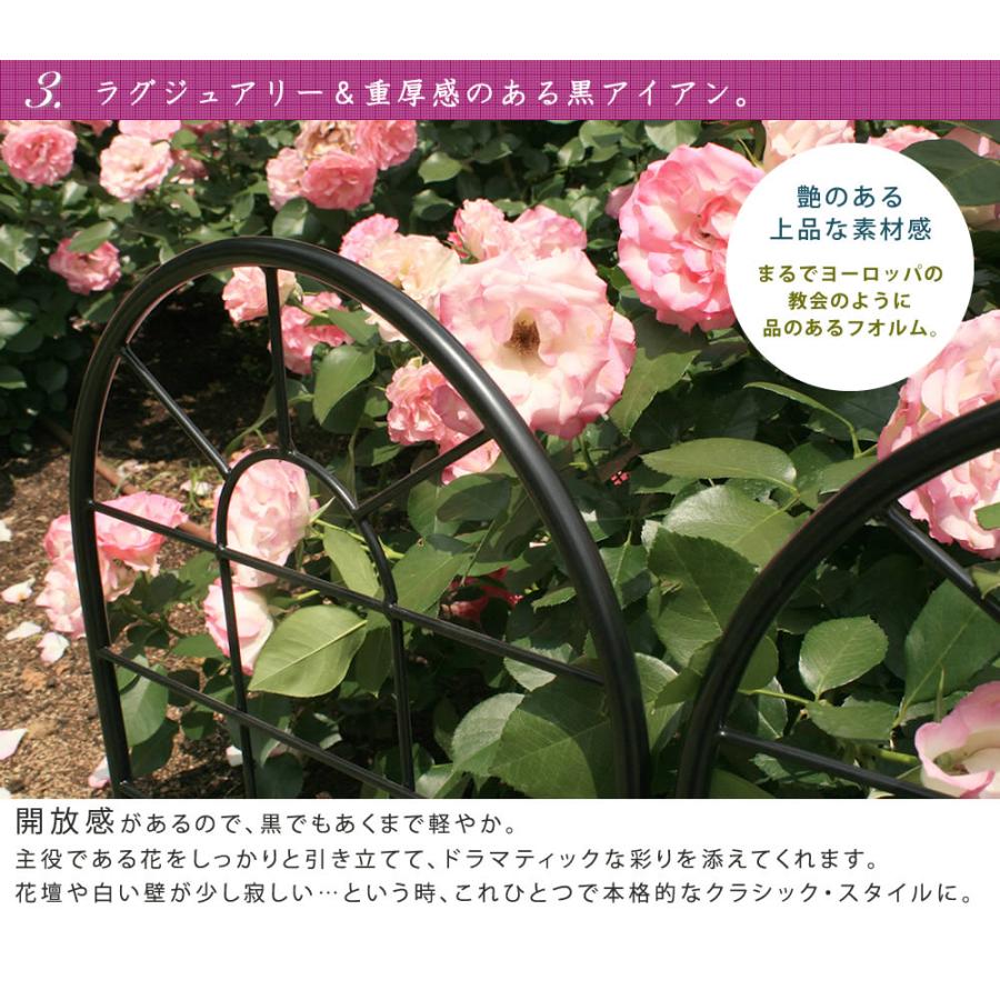 大人気 ガーデンフェンス 2枚組 幅50cm 高さ2cm 厚さ1 3cm アイアンフェンス 薔薇 ガーデニング おしゃれ ばら クラシック 北欧 花壇 ホワイト ブラック 白 黒 バラ Aynaelda Com