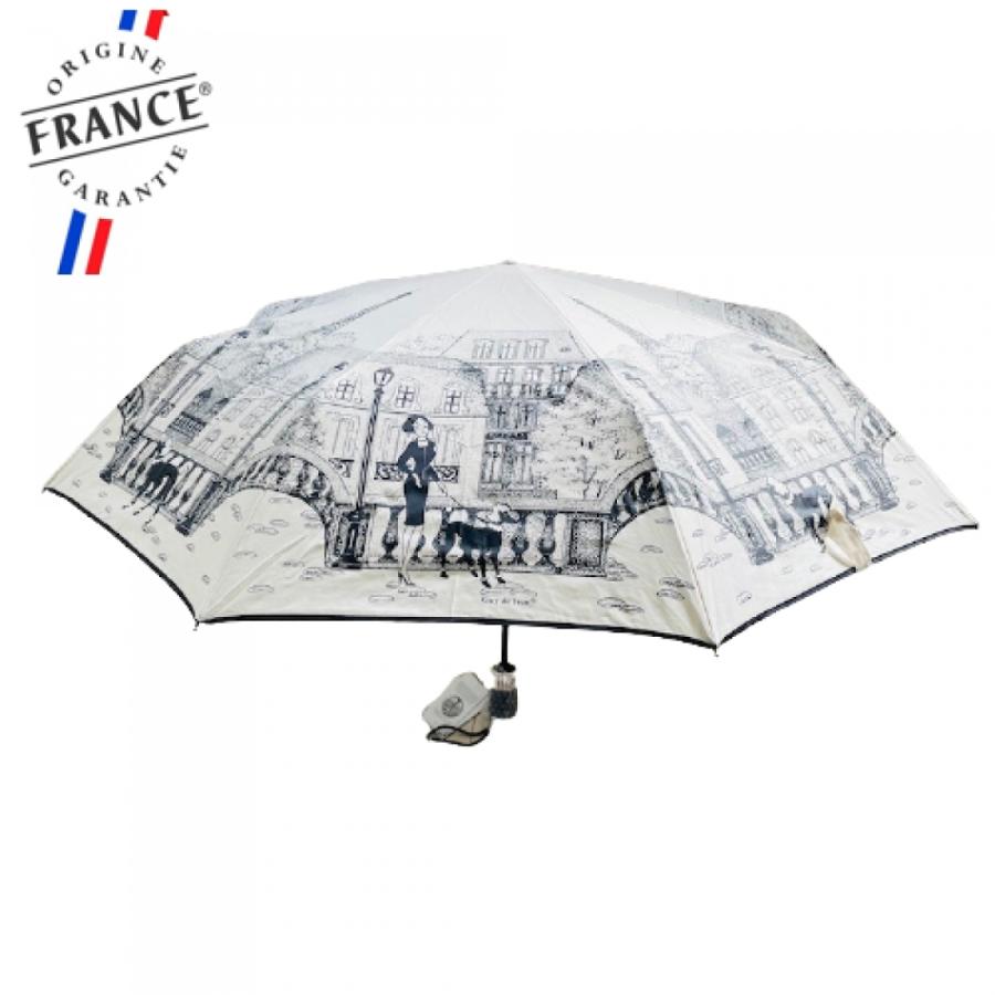 送料無料激安祭 フランス製 ギドジャン 折りたたみ傘 メトロ Café de