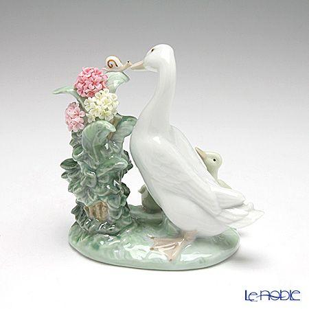 【美品】LLADRO リヤドロ　1439 カタツムリ　アヒル　フィギュリン LLADRO（リヤドロ） 並行輸入品 カタツムリとアヒル達 01439